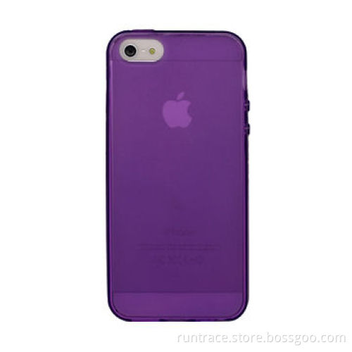 TPU Case for iPhone 5/5S, Matte Surface on the Back, Made of High Quality